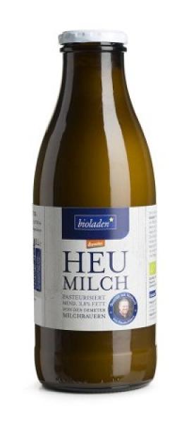 b*Heumilch 3,8% , Flasche a 1 Liter